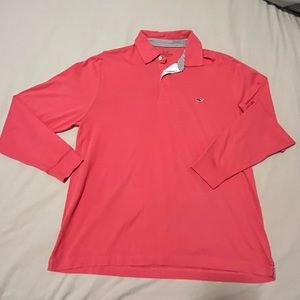 Super Soft Coral Vineyard Vines Long Sleeve Shirt